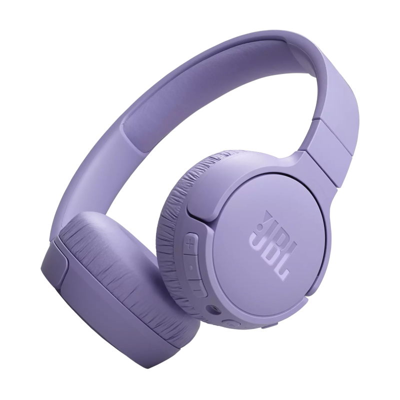 Headphones  Bluetooth  JBL T670NC, Purple, On-ear, Adaptive Noise Cancelling with Smart Ambient