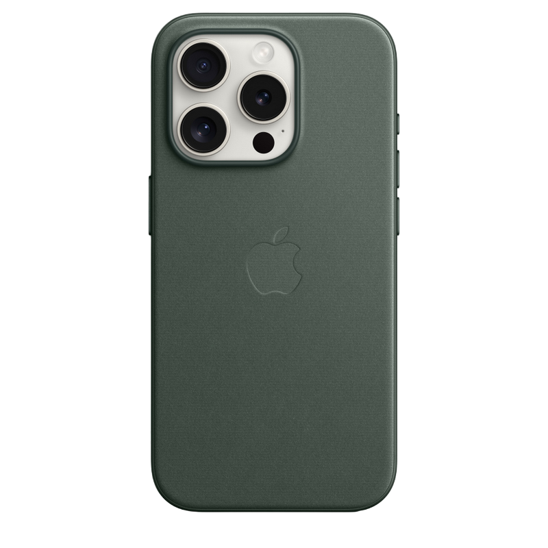 iPhone 15 Pro FineWoven Case with MagSafe - Evergreen