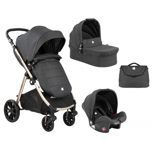 Stroller Kikka Boo 3 iin 1 Cherie Grey..