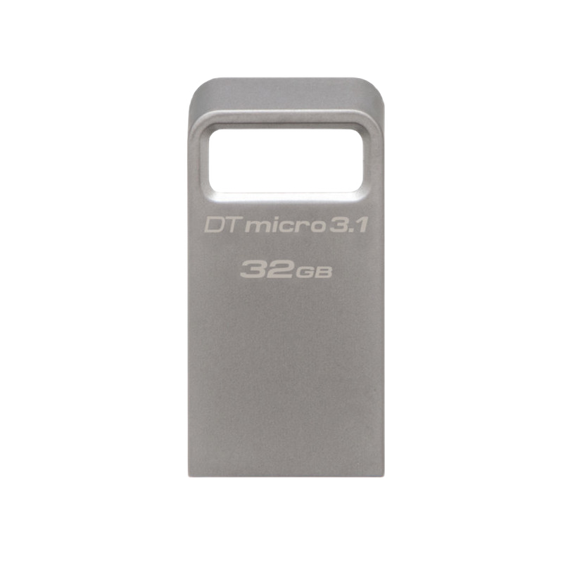 32GB USB3.1 Flash Drive Kingston DataTravaler Micro "DTMC3", Ultra-small Metal Case (DTMC3/32GB)