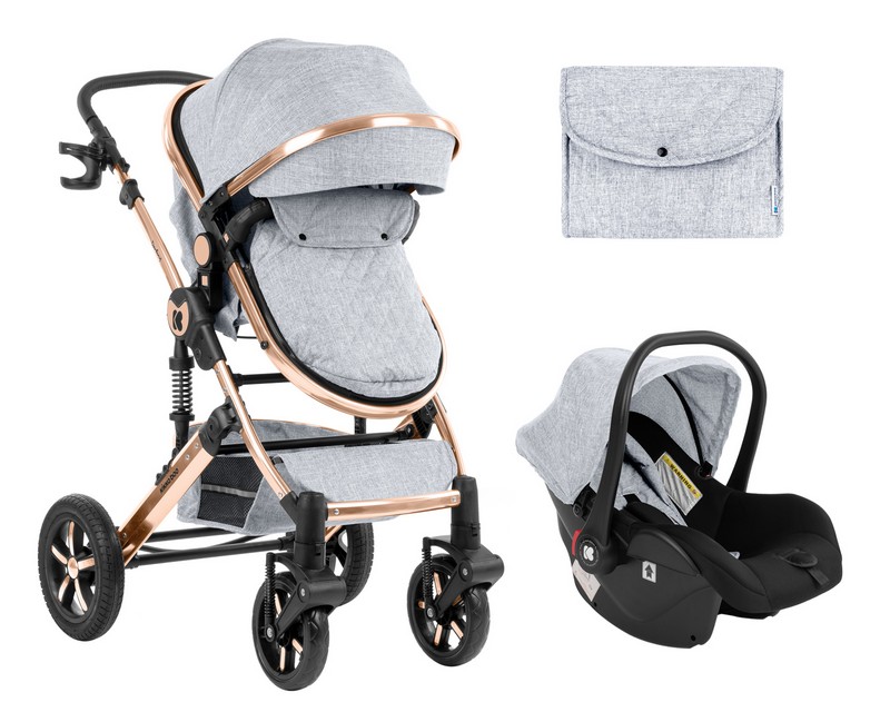 Stroller Kikka Boo 3 in 1 Darling Grey..