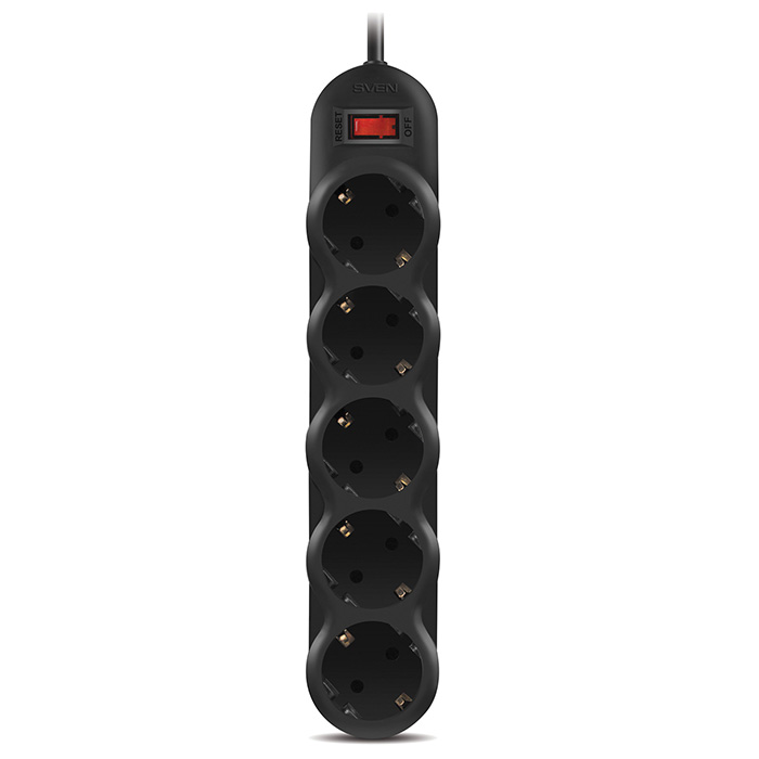 Surge Protector   5 Sockets,  1.8m,  Sven 