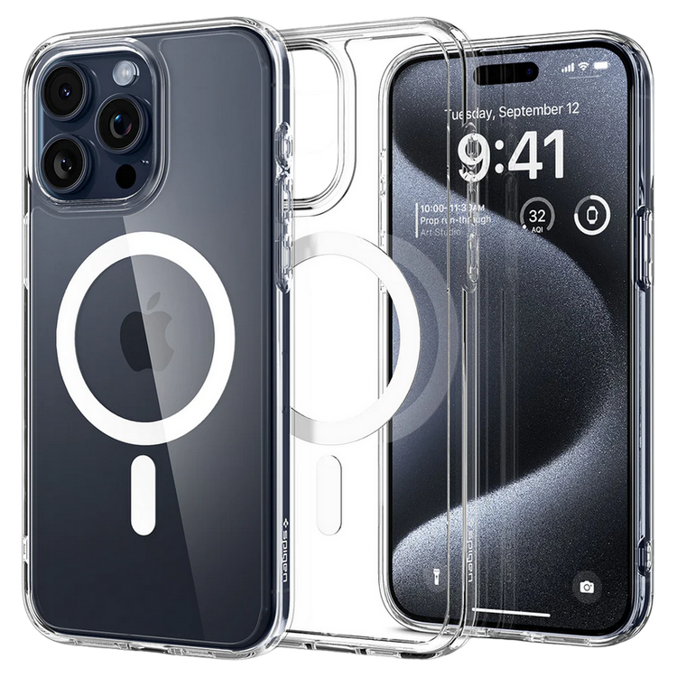 Spigen iPhone 15 Pro, Ultra Hybrid Mag Magsafe, White