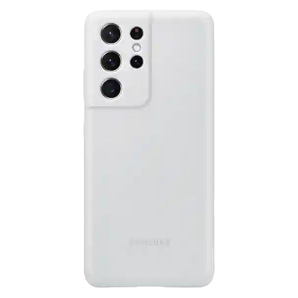 Original Sam. silicone cover Galaxy S21 Ultra, Light Gray