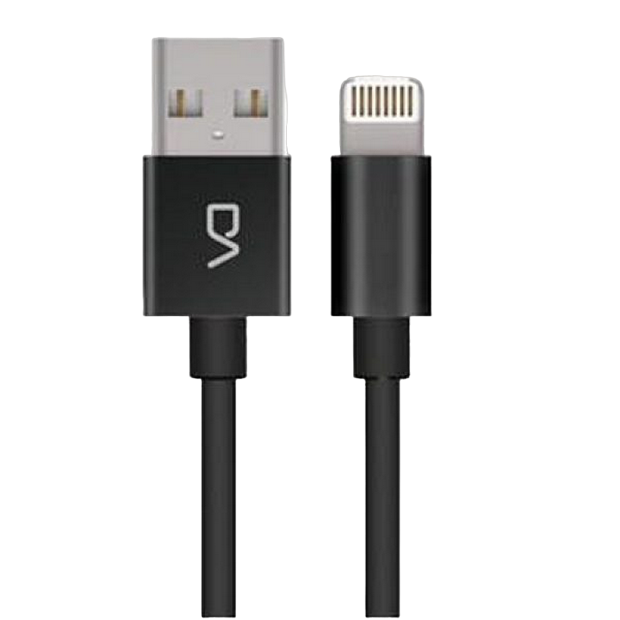 DA Lightning cable, Metal  DT0004, Black