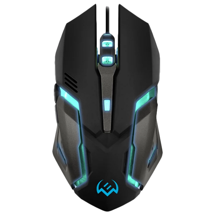 Gaming Mouse SVEN RX-G740, Optical 800-2400 dpi, 6 buttons, Silent ,Soft Touch, Backlight, Black,USB