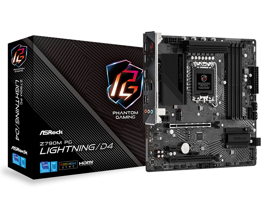 MB S1700 ASRock Z790M PG LIGHTNING/D4  mATX..