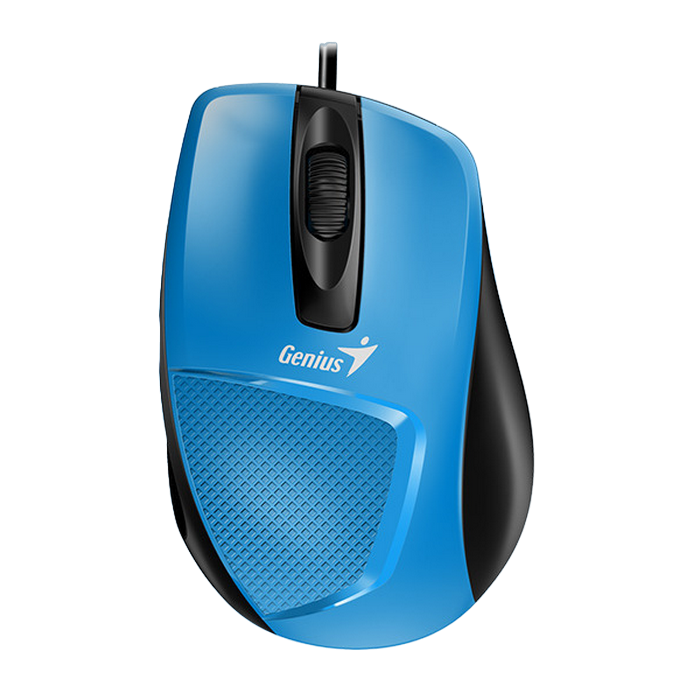 Mouse Genius DX-150X, Optical, 1000 dpi, 3 buttons, Ergonomic, Blue, USB