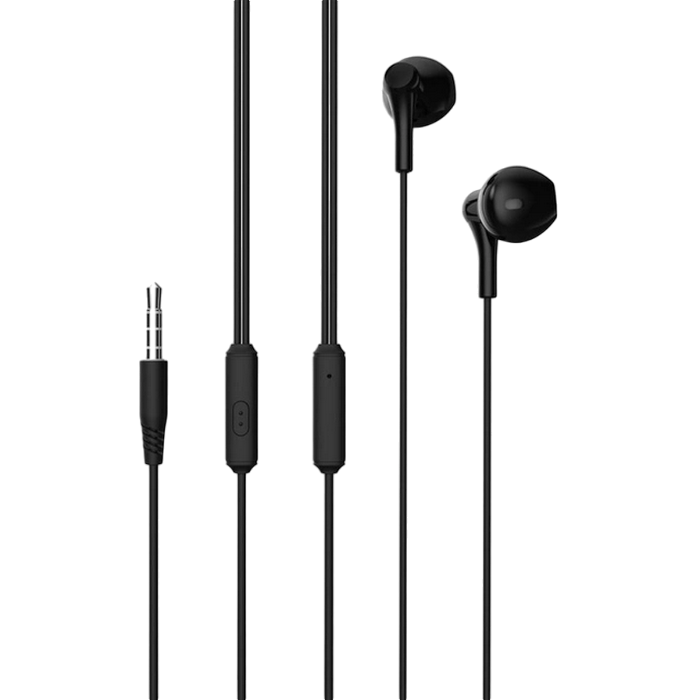 XO earphones, EP69 in-ear earphone, Black..