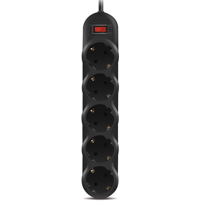 Surge Protector   5 Sockets,  1.0m,  Sven 