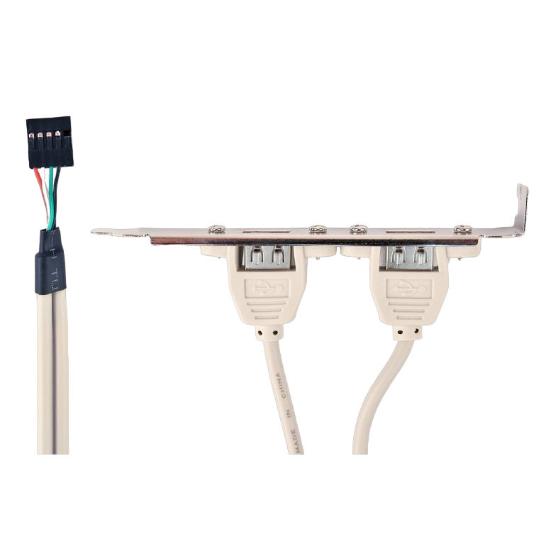 Cumpara  Cabluri interne de calculator - Cable, Dual USB 2.0 receptacle on bracket, CC..