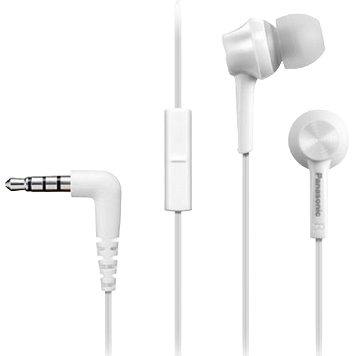 Cumpara  Audio, Hi-Fi - Earphones Panasonic RP-TCM115GCW White, Mic, ..
