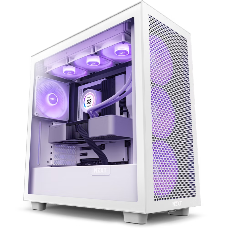 Case ATX NZXT H7 Flow RGB, 2xUSB 3...