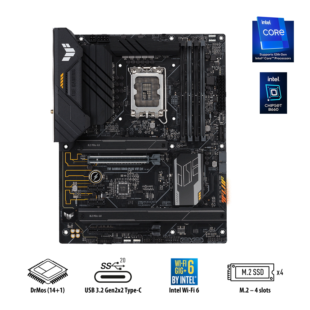 Cumpara  Plăci de bază - MB S1700 Asus TUF GAMING B660-PLUS WIFI D4  A..