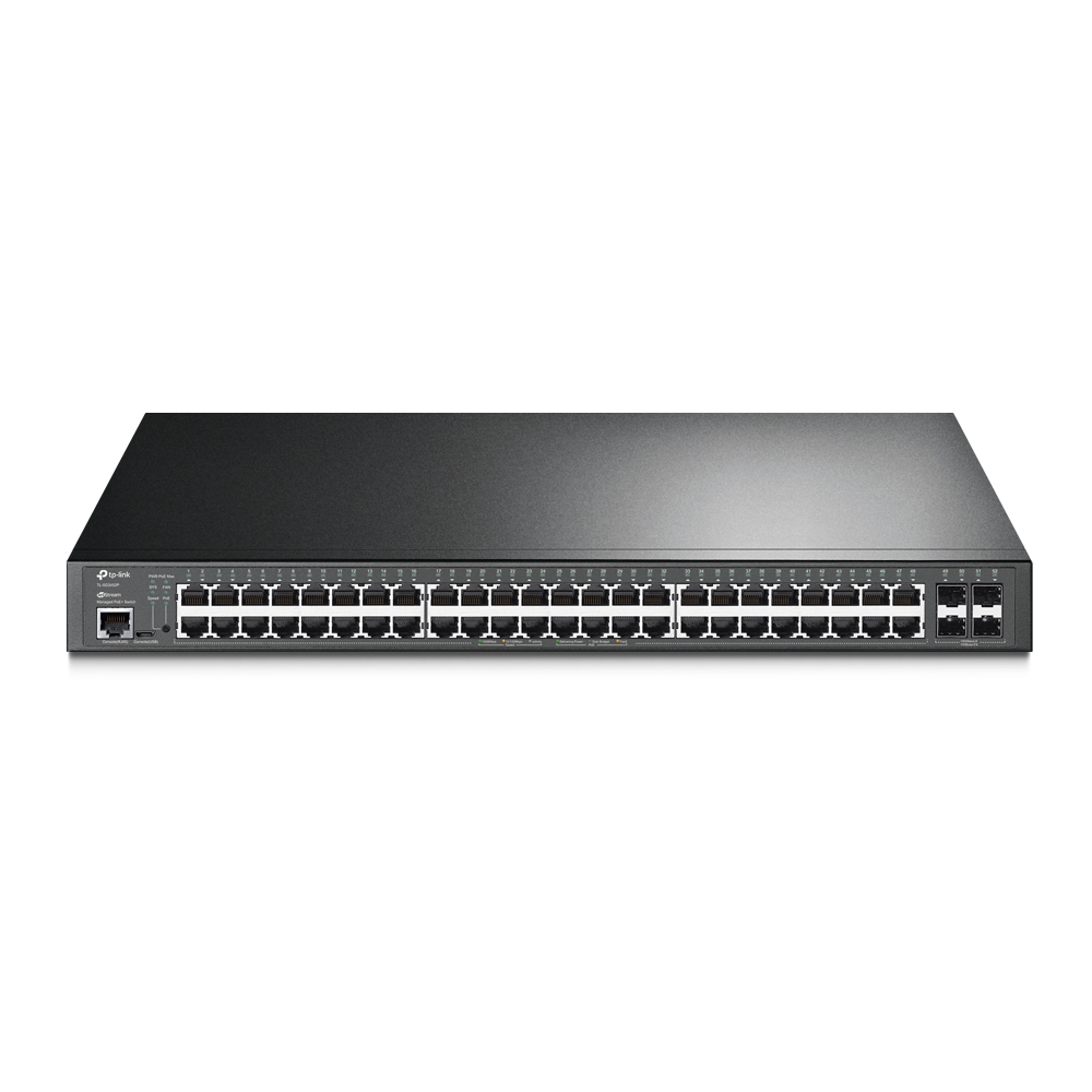 48-Port Gigabit L2+ Managed PoE+ Switch TP-LINK "TL-SG3452P", 48xPoE+ ports, 4xSFP Slots, 384W