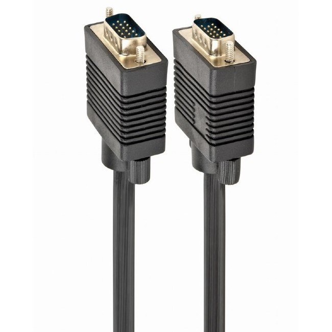 Видео кабель Cablexpert CC-PPVGA-15M-B, VGA D-Sub (M) - VGA D-Sub (M), 15м, Чёрный