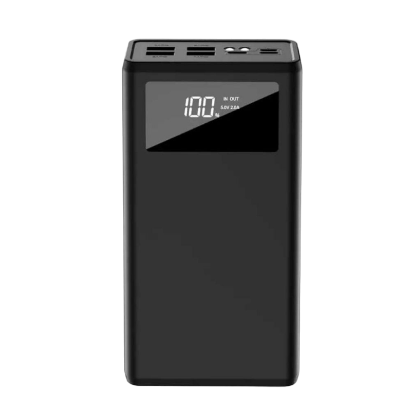 Power Bank XO 30000 mAh with digital display, PR123 Black (3input 4 output)