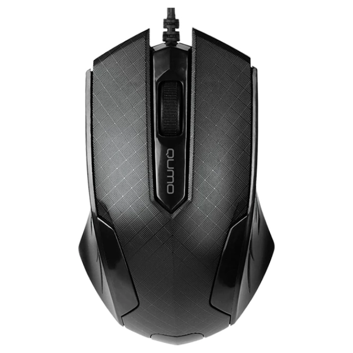 Mouse Qumo M14, Optical,1000 dpi, 3 buttons, Ambidextrous, Black, USB