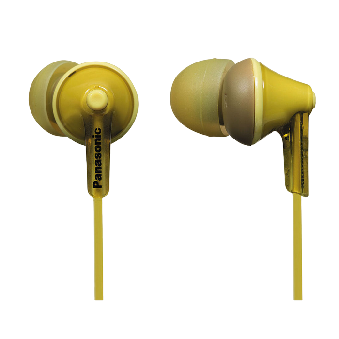 Earphones Panasonic RP-HJE125E-Y Yellow, w/o Mic, 1 x mini-jack 3.5mm