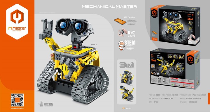 Конструктор с радиоуправлением iM.Master 3in1 Robot