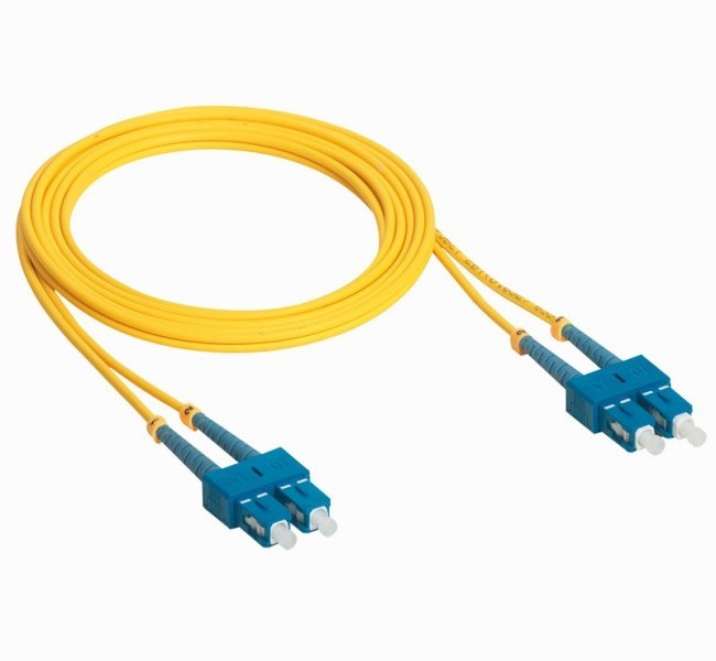 Fiber optic patch cords, singlemode Duplex SC-SC, 2m