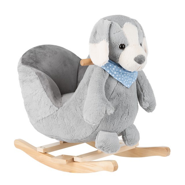 Cumpara  Scaune balansoare pentru copii - Rocking toy with seat Gray Puppy..