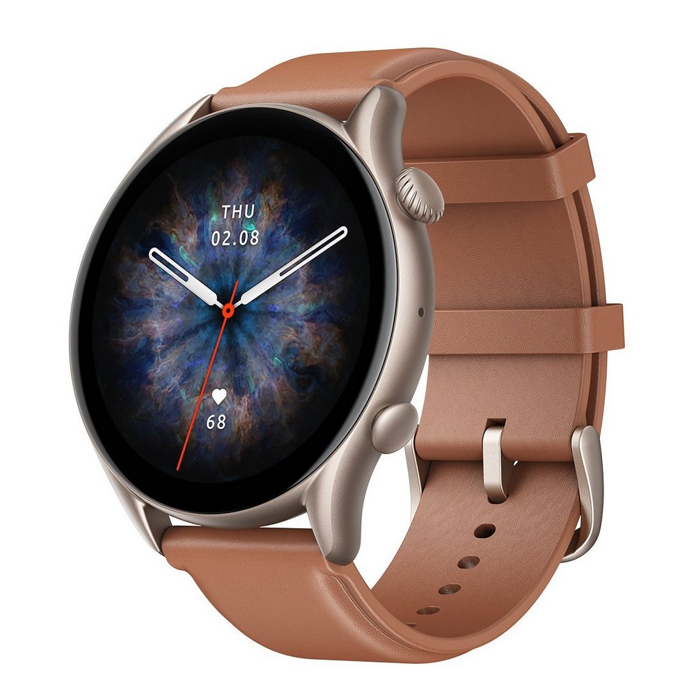 Cumpara  Ceasuri inteligente - Xiaomi Amazfit GTR 3 Pro, Brown Leather..