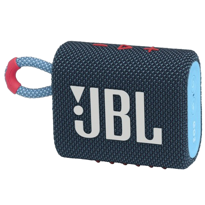 Portable Speakers JBL GO 3, Blue/Pink