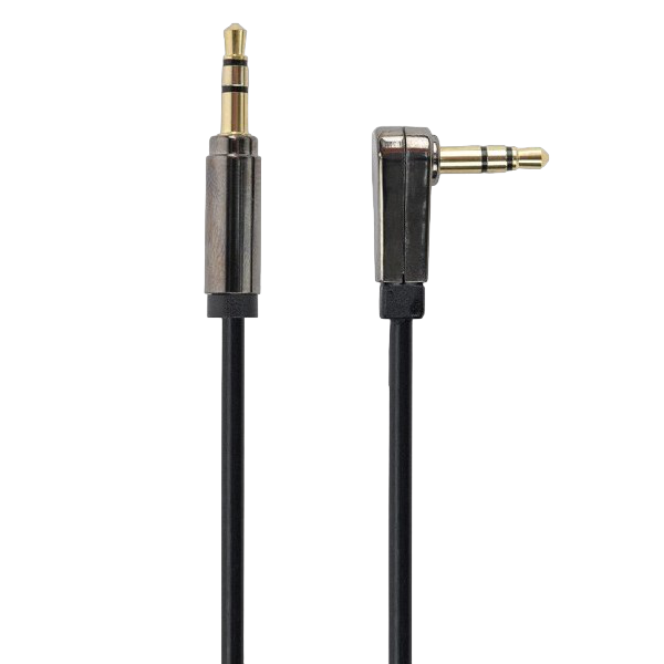 Cable 3.5mm jack - 3.5mm jack 90°,  1.8m, 3pi..