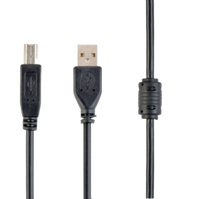 Cable USB, AM/BM,  4.5 m, USB2.0  Premium quality with ferrite core, Cablexpert, CCF-USB2-AMBM-15