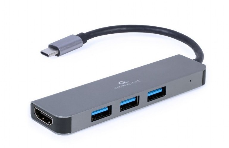 Adapter 2-in-1 Type-C to HDMI /USB3.0, Cablexpert A-CM-COMBO2-01