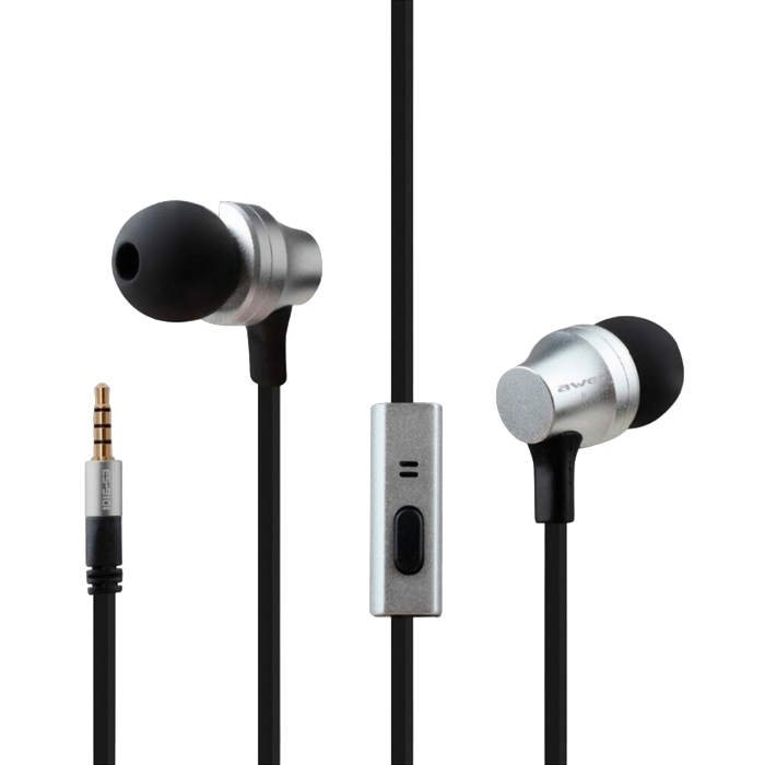 Awei earphones, Es-910i, Silver