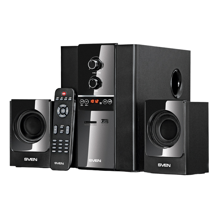 Speakers SVEN "MS-1820" SD-card, USB, FM, Black, 40w / 18w + 2x11w / 2.1