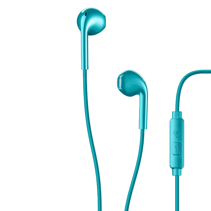 Cellular LIVE EGG-capsule earphone with mic, Green