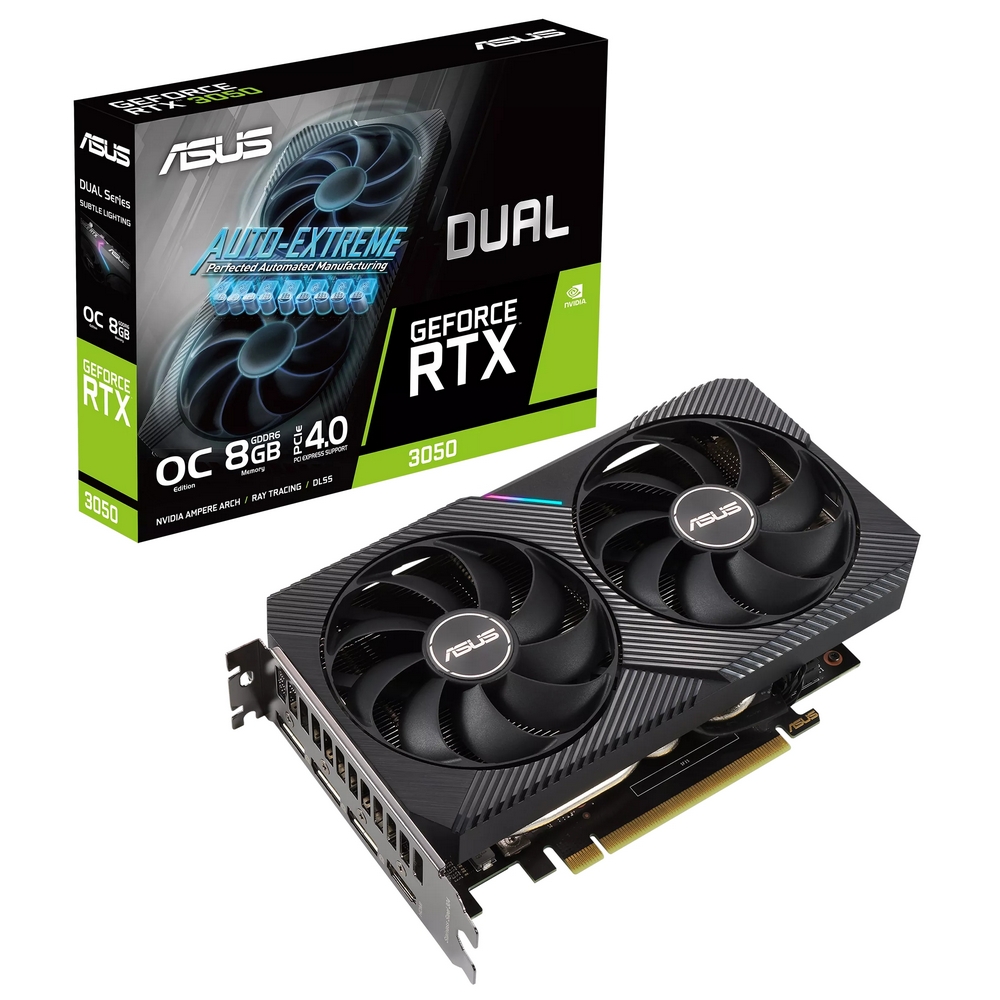 VGA ASUS RTX3050 8GB GDDR6 Dual OC  (DUAL-RTX..