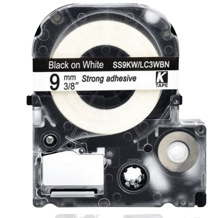 Cumpara  Cartușe de panglică pentru imprimarea autocolantelor - Tape Cartridge EPSON LK3WBN; 9mm/9m Standard,..