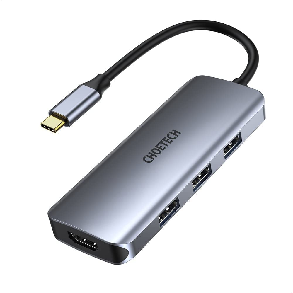 CHOETECH 7-In-1 USB-C Multiport Adapter, HUB-..