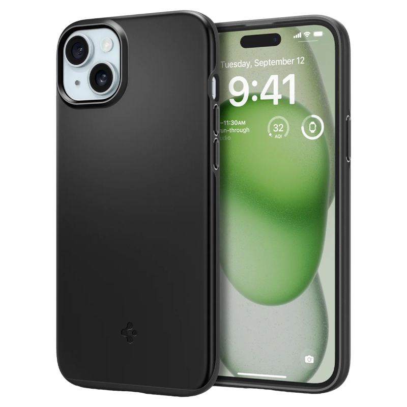 Spigen iPhone 15 Plus, Thin Fit, Black