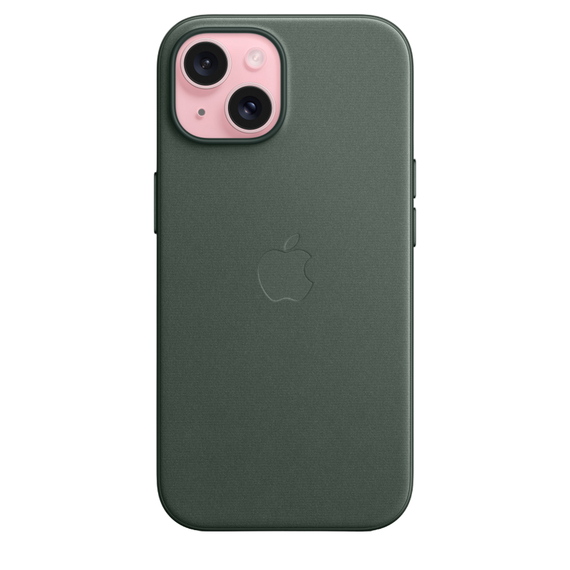 iPhone 15 FineWoven Case with MagSafe - Evergreen