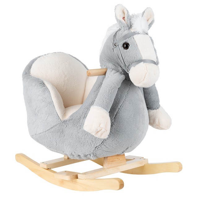 Cumpara  Scaune balansoare pentru copii - Rocking toy with seat and sound Gray Horse..