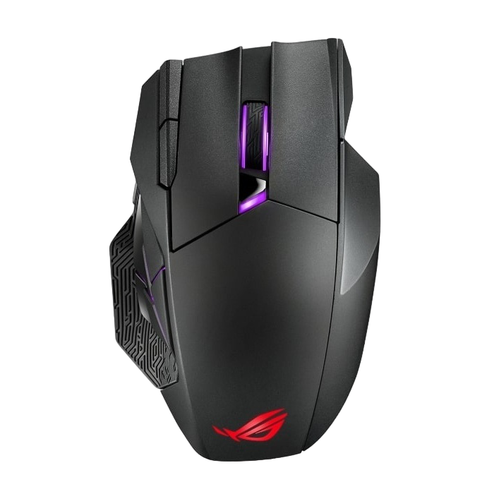 Gaming Wireless Mouse Asus ROG Spatha X, for MMO, 19k dpi, 12 buttons, 400IPS, 50G, 168g, Ergonomic,