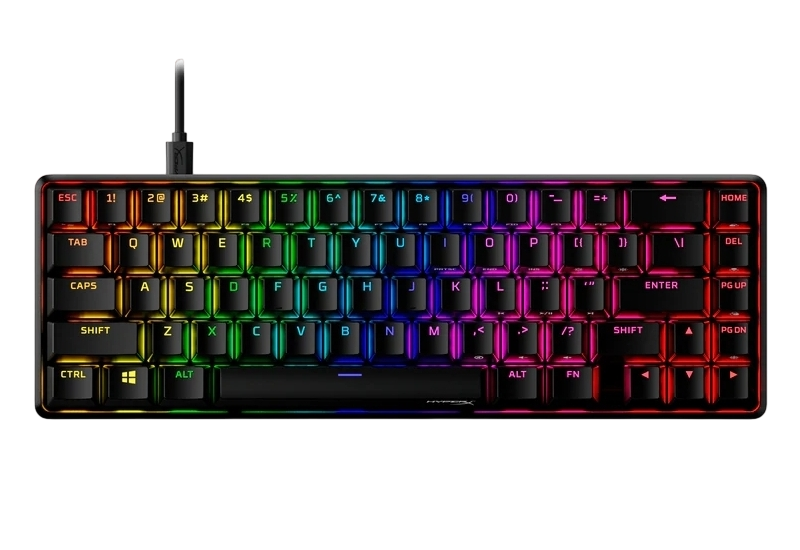 Gaming Keyboard HyperX Alloy Origins 65, Mechanical, 65% form factor, Linear SW, PBT keycaps, Alumin