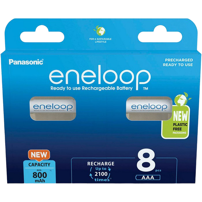 Cumpara  Батарейки - AAA  Eneloop 800mAh, Blister*8, Panasonic, BK..