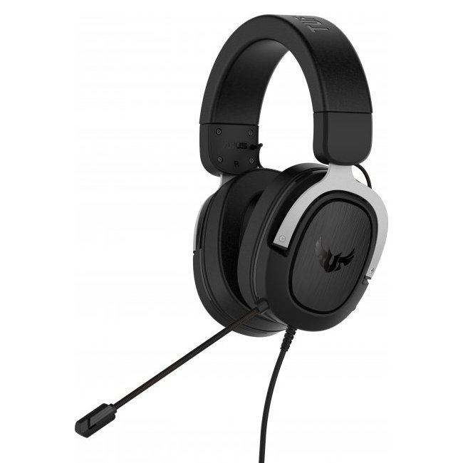 Игровые наушники / гарнитура ASUS TUF Gaming H3, Проводной аналоговый, Серебристый