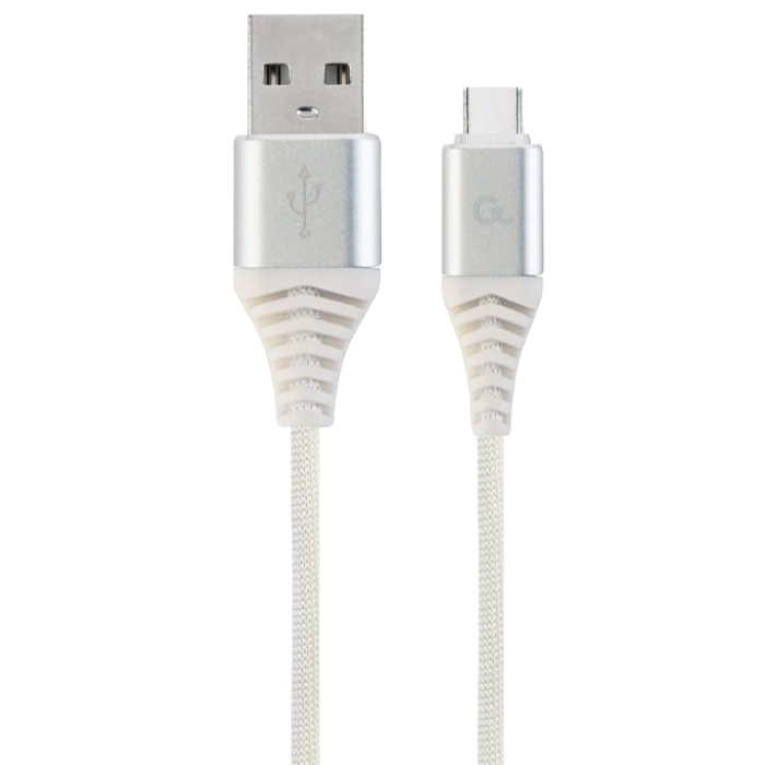 Зарядный кабель Cablexpert CC-USB2B-AMCM-1M-BW2, USB Type-C/USB Type-A, 1м, Белый