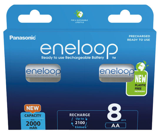 Cumpara  Батарейки - AA  Eneloop 2000mAh, Blister*8, Panasonic, BK..