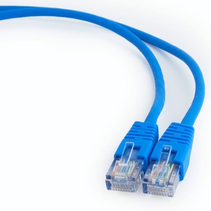 Cumpara  Cabluri de legătură - 0.5m, Patch Cord  Blue, PP12-0.5M/B, Cat.5E, ..