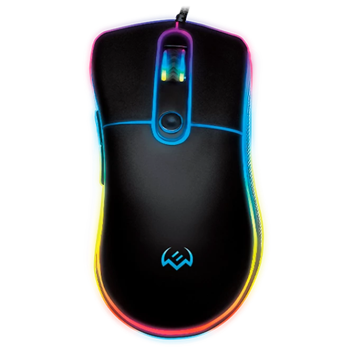 Gaming Mouse SVEN RX-G940, Optical, 600-6000 dpi, 6 buttons, Soft Touch, RGB, Black, USB