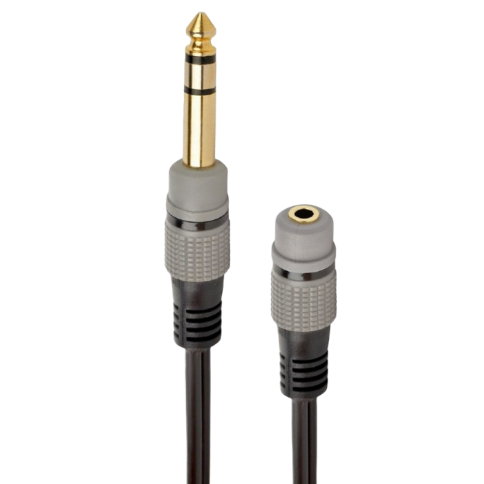 Audio adapter 6.35 mm jack to 3-pin*3.5 mm so..