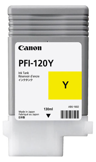 Картридж чернильный Canon PFI-120, 130мл, Желтый